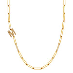 Initial PaperClip Necklace