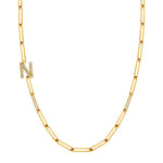 Initial PaperClip Necklace