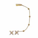 Flower Droplets Earrings & Cuff