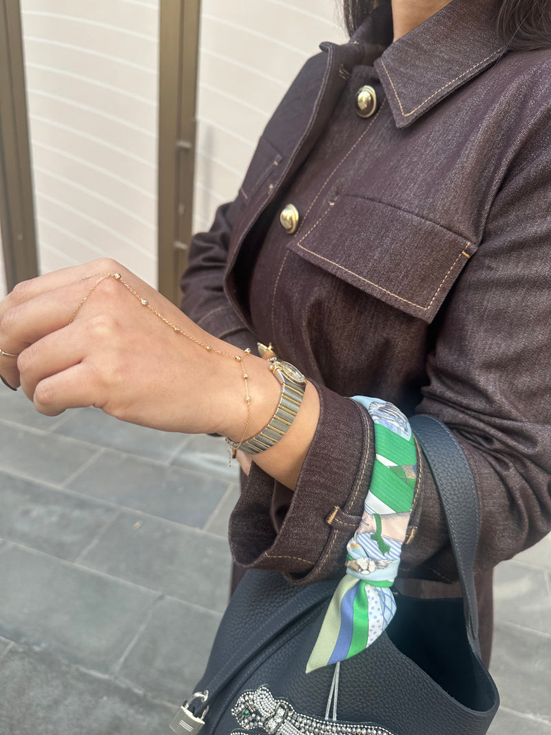 Diamond Droplets Hand Chain Bracelet