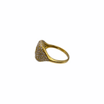 Pave Round Diamond Ring