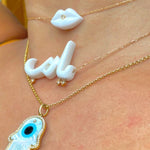 Pout Resin Necklace (small)