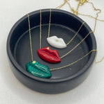 Pout Resin Necklace (small)