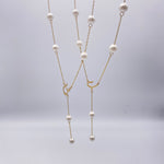 Letter Pearl Drop Necklace