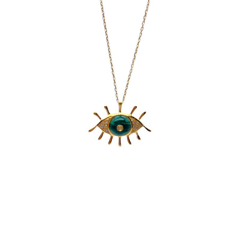 Diamond Eye Resin Necklace